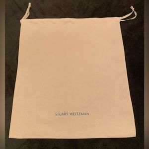 STUART WEITZMAN small mauve/pink drawstring dust bag